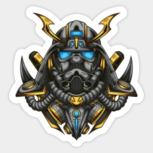 Silver Galaxy Warrior Sticker